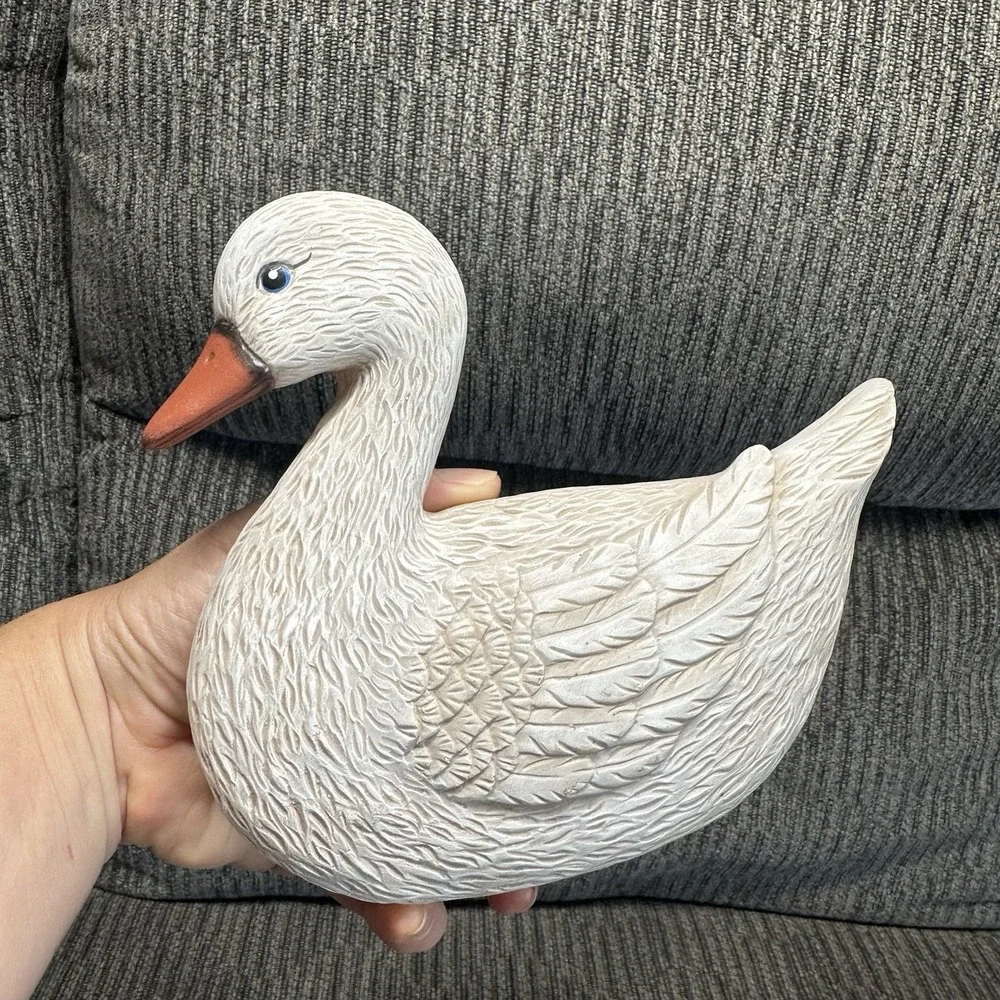 Ceramic Duck 3D Wall Art Vintage Ceramic Hand Painted 7.5
